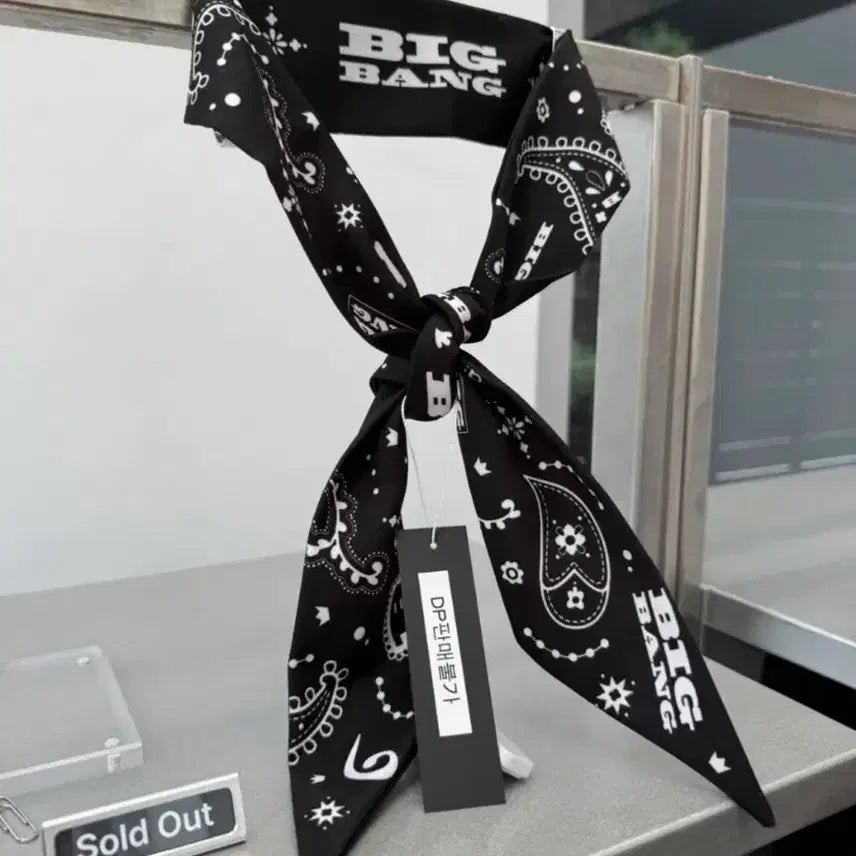[BUNJANG] BIGBANG 20th Anniversary MD Scarf Black / 빅뱅 스카프 블랙 20주년 기념 굿즈 MD 판매합니다!