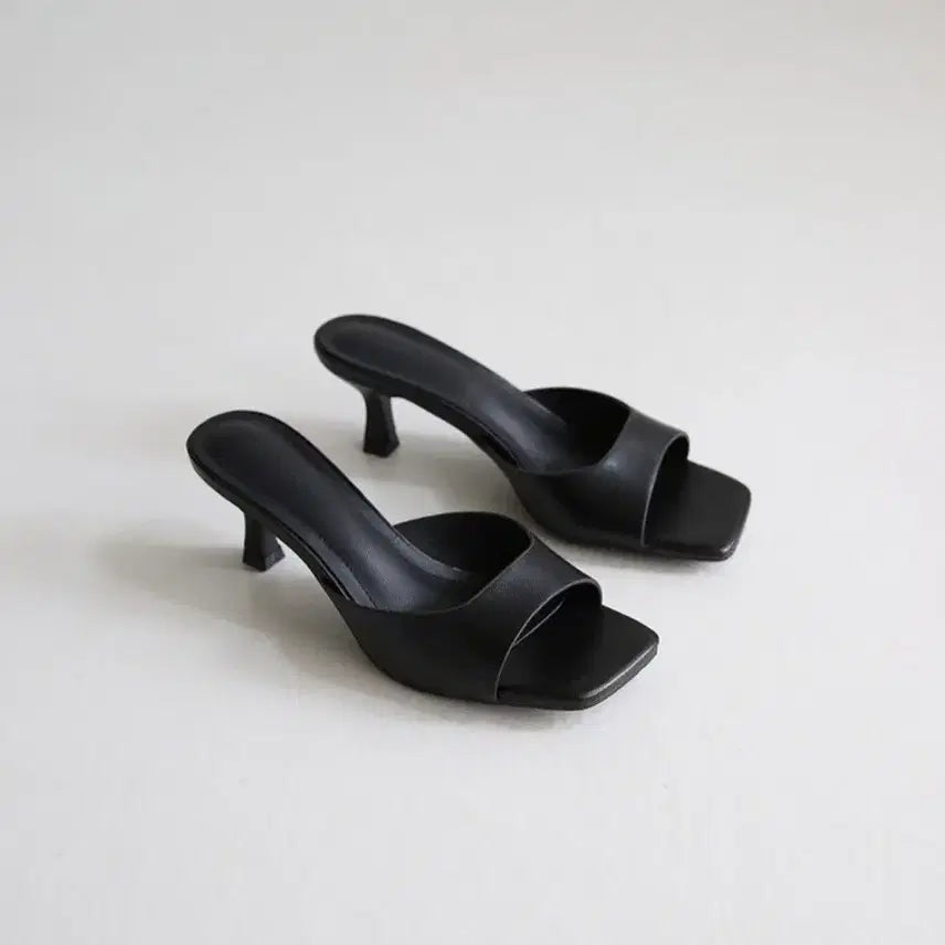 [BUNJANG] Mule Heel Slippers / 뮬 힐 슬리퍼 구두