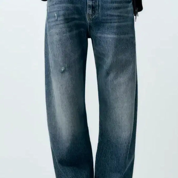 [BUNJANG] ZARA TRF Mid-Rise Curved Denim Jeans / 새상품)자라 trf 미드라이즈 커브드 데님 청바지