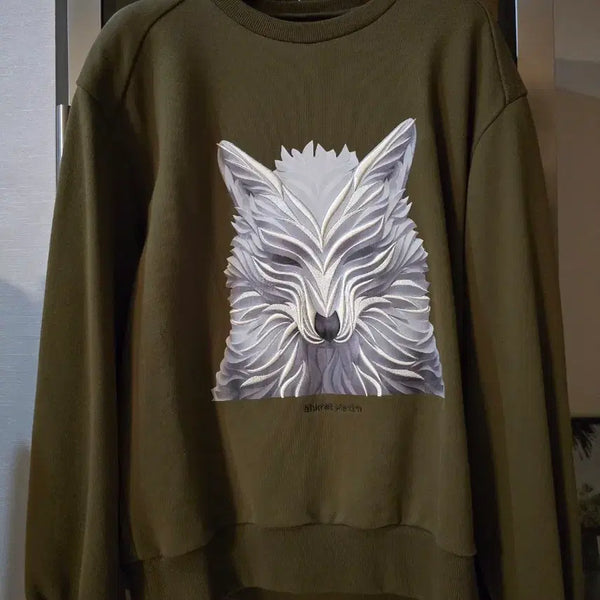 [BUNJANG] Juun.J x Shalom Harlow Wolf Sweatshirt Size 46 / 준지 x 슈크렛막심 늑대맨투맨 46사이즈입니다