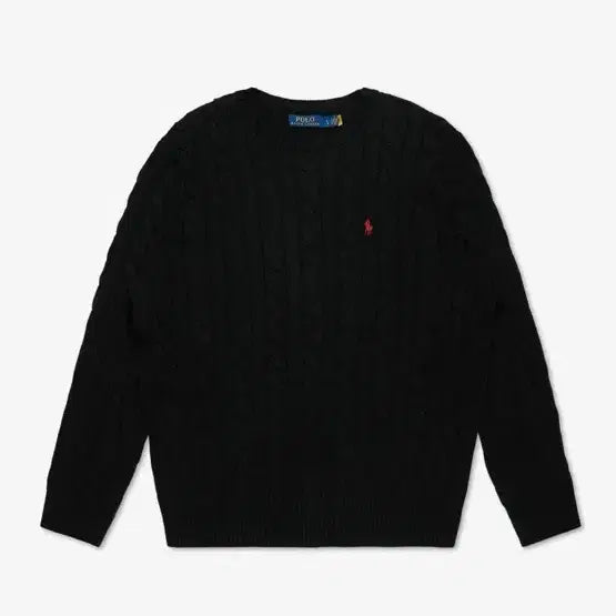 [BUNJANG] Polo Ralph Lauren Cable Knit Black / 폴로 랄프로렌 케이블 니트 블랙