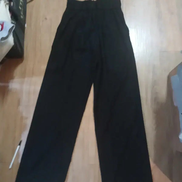 [BUNJANG] Black Straight Fit Slacks / 블랙 일자 슬랙스/44.55