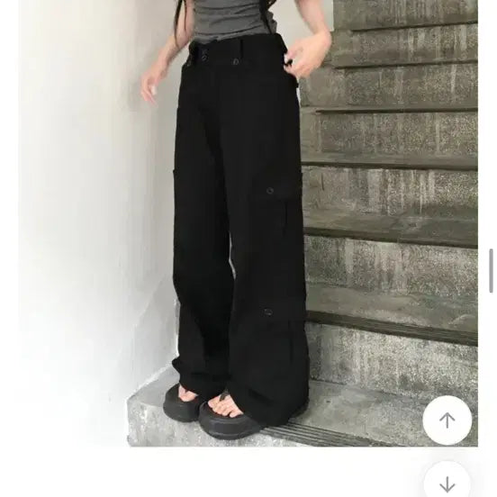 [BUNJANG] Low-Rise Cargo Pants / 로우라이즈 카고팬츠 (택포)