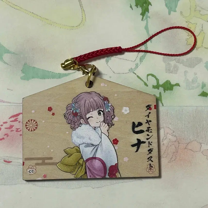 [BUNJANG] Bandori Hina Aoba Haregi EMA-style Keychain / 걸즈 밴드 크라이 히나 하레기 에마풍 키홀더