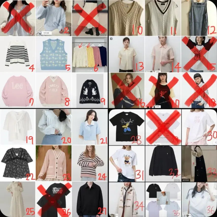 [BUNJANG] Various Women's Clothing Bundle - Tops, Dresses, Outerwear / 옷장정리!!!(무신사, 지그재그, 에이블리, 미쏘, soup 등) + 계속추가중