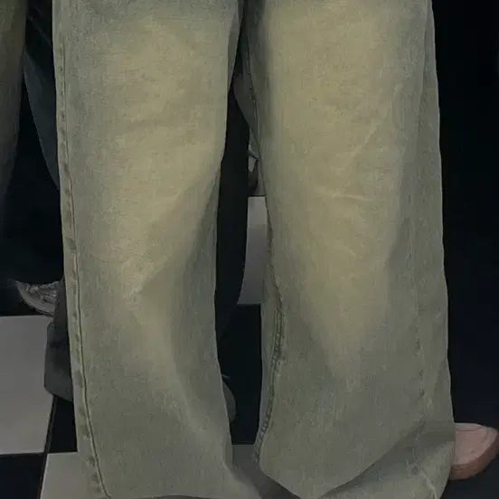 [BUNJANG] Light Wash Wide Leg Denim Pants / 와이드 데님 연청 바지 (택포)