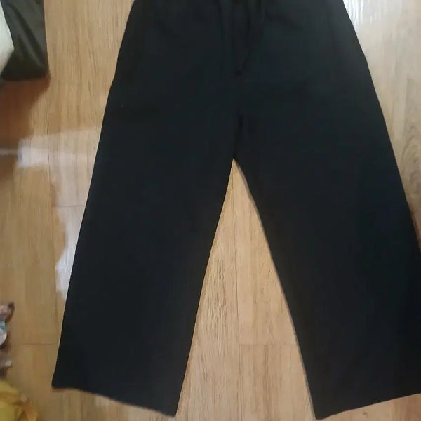 [BUNJANG] Black Wide Banding Pants / 와이드 고무줄팬츠 블랙/44.55추천