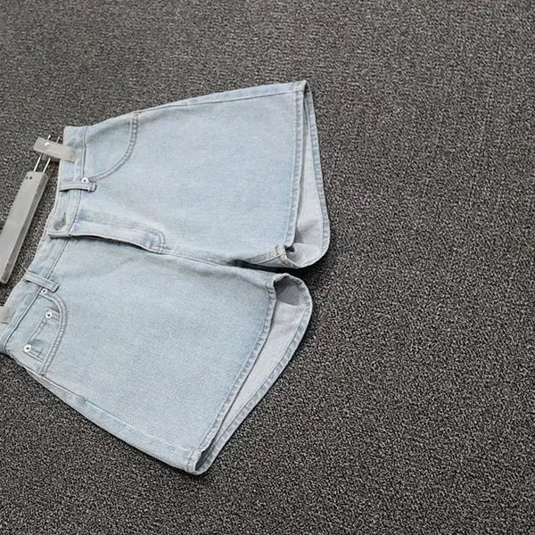 [BUNJANG] Wear Weather Light Wash Denim Shorts / 웨어웨더 연청데님 반바지