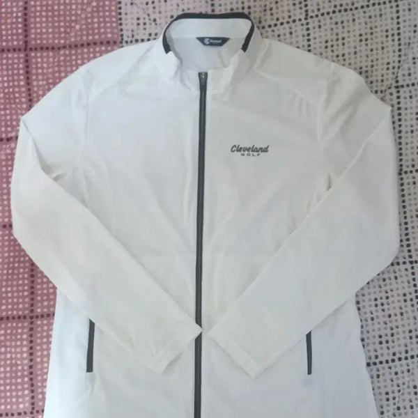 [BUNJANG] Cleveland Golf Functional White Jacket (Men's, Size 100) / 클리블랜드 골프 기능성 화이트 자켓 100 내용꼭필독!!