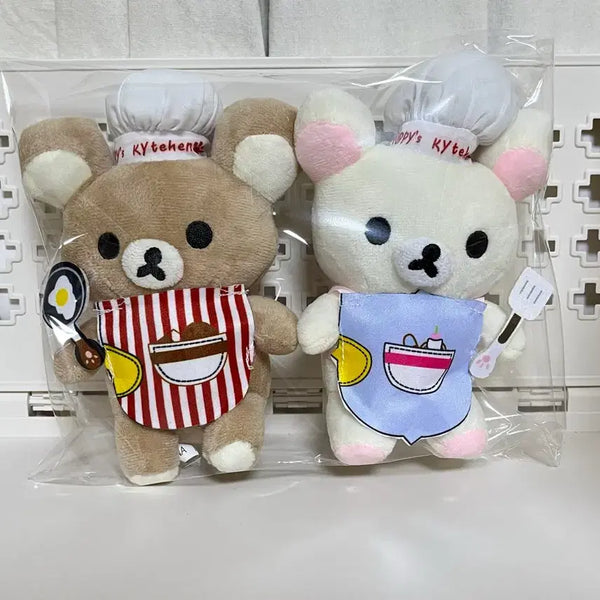 [BUNJANG] Rilakkuma Chef Doll Keyring Set New / 리락쿠마 요리사 인형 키링 세트 새상품