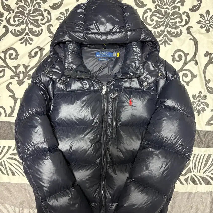 [BUNJANG] Polo Ralph Lauren Glossy Puffer Jacket / [L] 폴로 랄프로렌 유광 패딩 정품