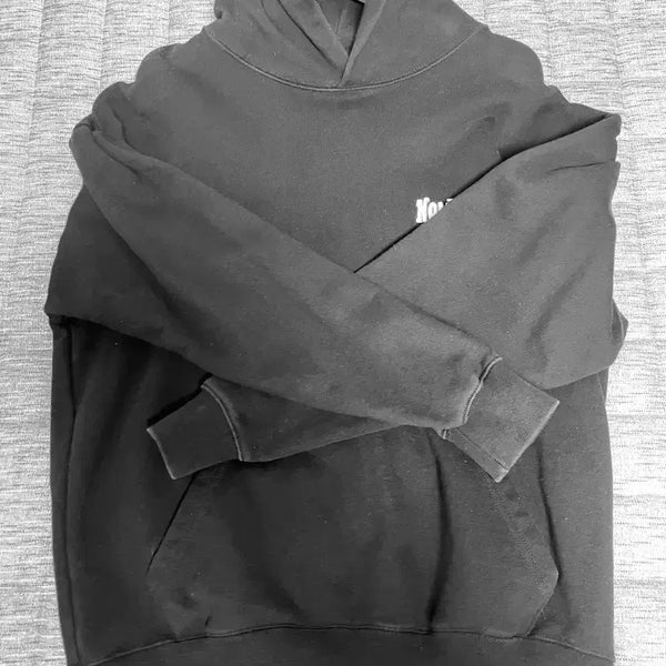[BUNJANG] No Manual Black Hoodie L / 노매뉴얼 후드티 블랙 L사이즈