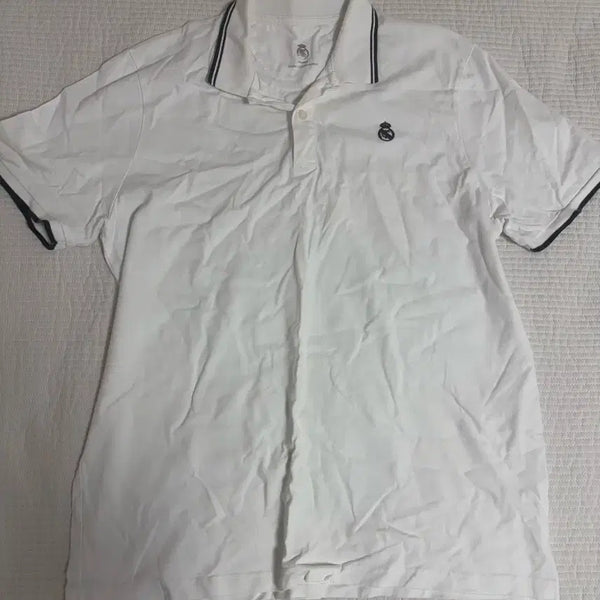 [BUNJANG] Real Madrid Short Sleeve Polo Shirt White / 레알 마드리드 반팔 카라티 흰색