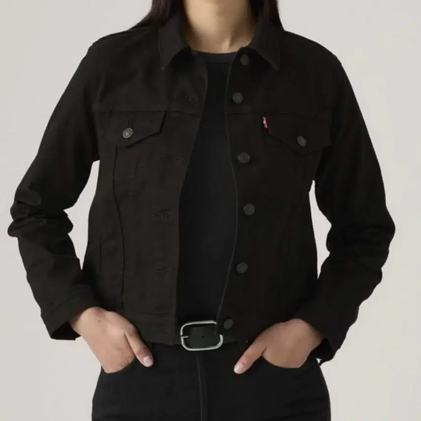 [BUNJANG] Levi's Trigger Denim Jacket Black / 리바이스 트리거 데님 자켓 블랙 299450038