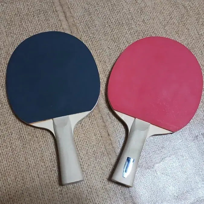 [BUNJANG] Table Tennis Racket Set (Black/Red) / 탁구 라켓 세트 (블랙/레드)