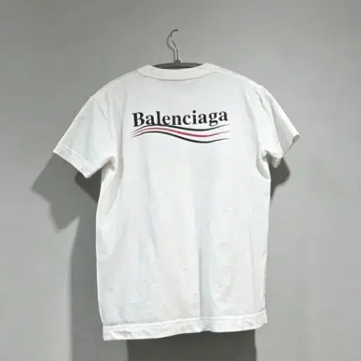 [BUNJANG] Balenciaga Logo T-Shirt White / 정품 발렌시아가 s 티셔츠 흰색 20년 제조 깨끗