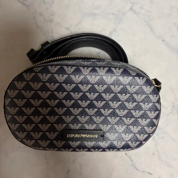 [BUNJANG] Emporio Armani Logo Pattern Belt Bag / 엠포리오 아르마니 벨트백