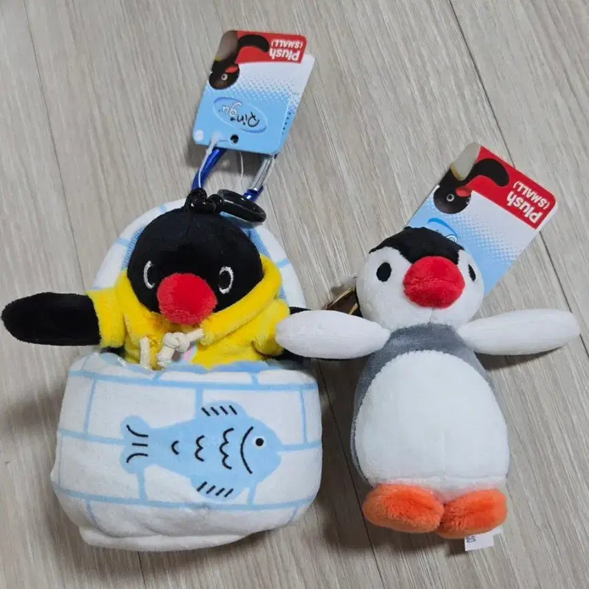 [BUNJANG] Pingu & Pinga Igloo Plush Keychain Bundle Set / 일괄가격! 새상품 핑구 핑가 이글루 인형 키링