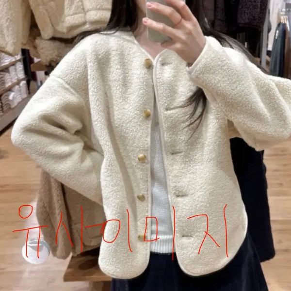 [BUNJANG] SPAO Fleece Jacket Jumper M / 스파오 양털 자켓 점퍼 m 3.9->1.5