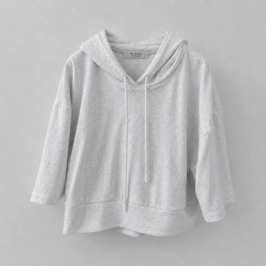 [BUNJANG] Byccini "Bunto" Half-Sleeve Hoodie (Gray) / [새상품] 바이씨니 제작 분또 후드