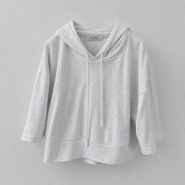 [BUNJANG] Byccini "Bunto" Half-Sleeve Hoodie (Gray) / [새상품] 바이씨니 제작 분또 후드