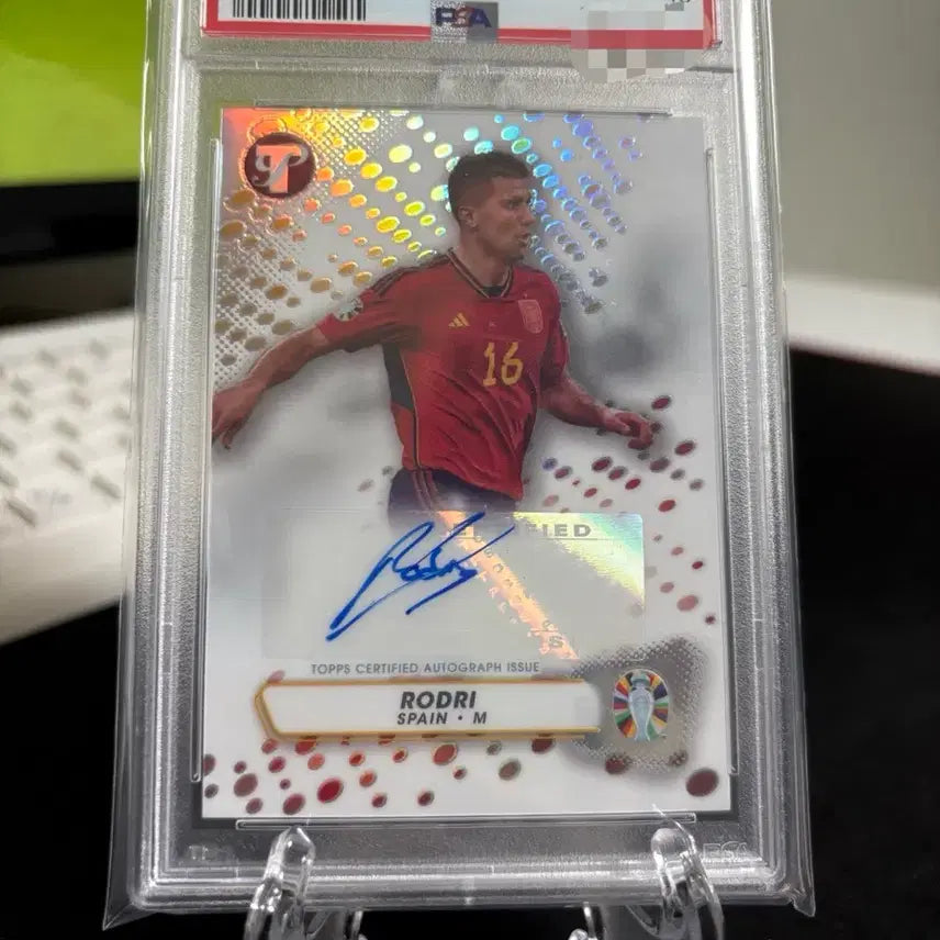[BUNJANG] Topps Pristine Rodri Autograph Card - PSA 10 Gem Mint / 탑스 프리스틴 로드리 오토 Psa 10 카드 바르셀로나 맨시티 스페인