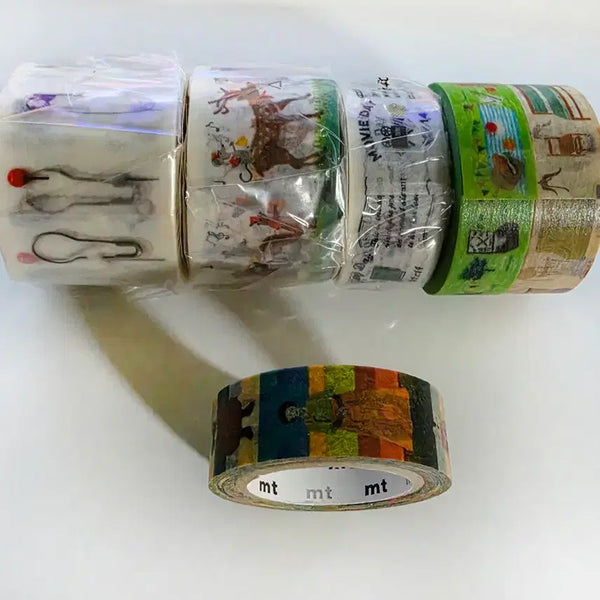 [BUNJANG] MT Masking Tape Bundle Set - Clothing Pins, Animals, Anniversary, Atari, Hanbok / 일괄) MT 마테 아타리 다꾸 포장 마스킹테이프