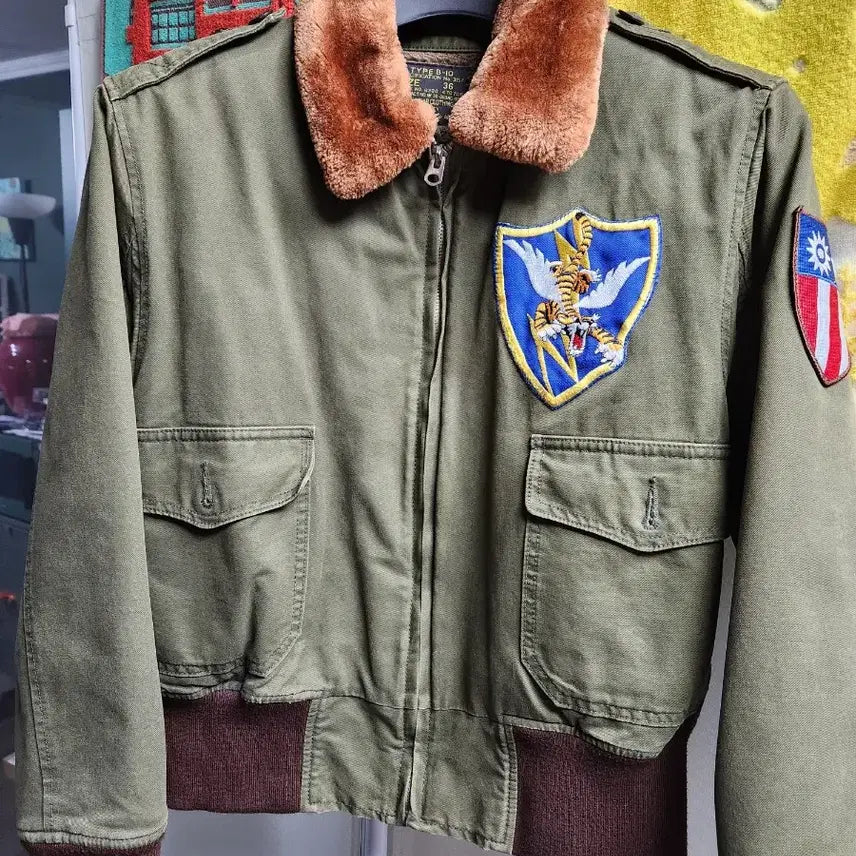 [BUNJANG] WW2 Replica B-10 Flying Tiger Flight Jacket / WW2 복각 B-10 항공점퍼 플라잉타이거