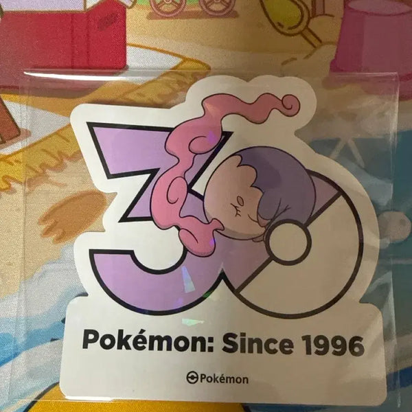 [BUNJANG] Pokemon 30th Anniversary Sticker - Mongyamna / 포켓몬스터 30주년 스티커 - 몽얌나