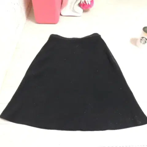 [BUNJANG] Black A-Line Flared Skirt / A라인 블랙 플레어 스커트