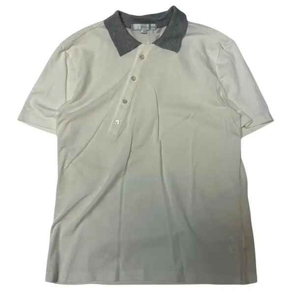 [BUNJANG] Solid Homme Woo Young Mi Diagonal Half-Sleeve Polo Shirt Size 95 / 솔리드옴므 우영미 사선반팔카라티 95