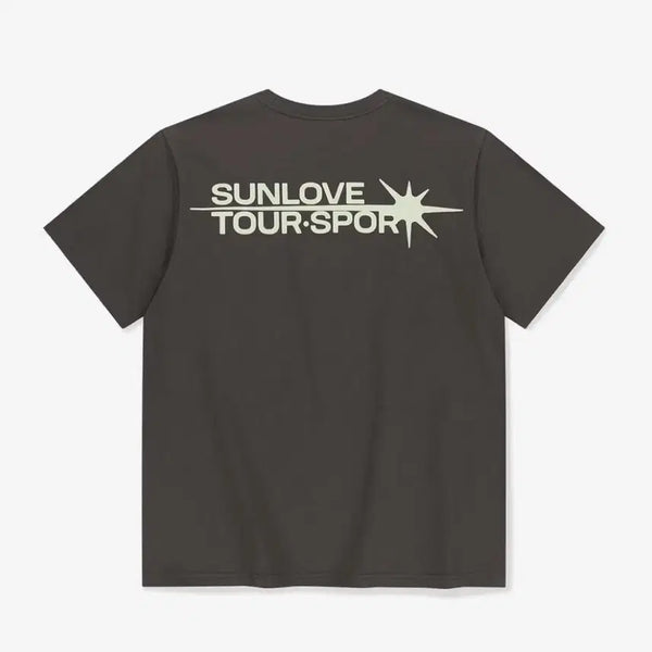 [BUNJANG] Sunlove Flash Logo Tee Charcoal (S) / 썬러브 반팔티셔츠 Flash Logo Tee 챠콜 (S)