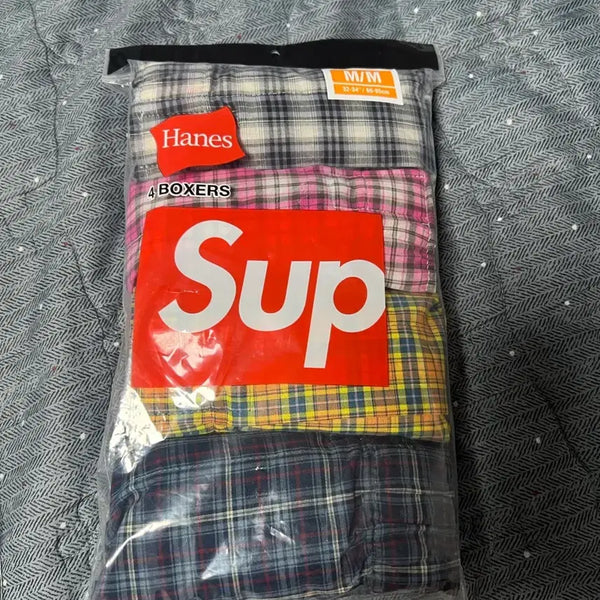 [BUNJANG] Supreme Flared Boxer 4-Pack / 슈프림 플레어드 박서