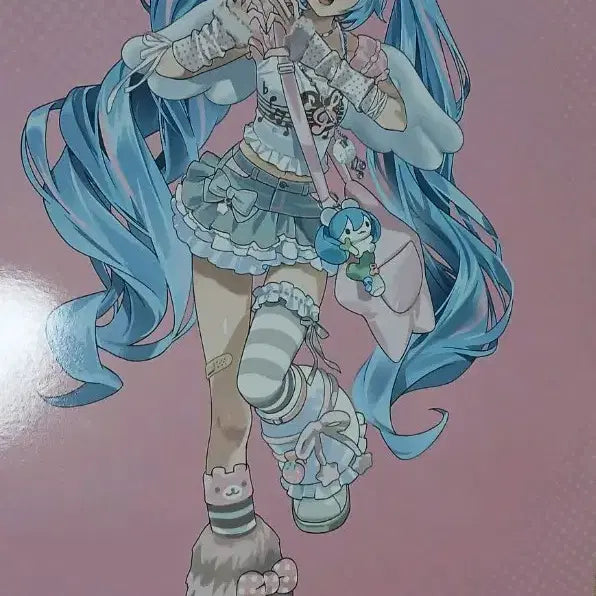 [BUNJANG] Vocaloid Hatsune Miku Withmu Popup Goods Bundle Set / 보컬로이드 미쿠 위드뮤 팝업 굿즈 일괄 (포스터, 스티커, 카드텍)