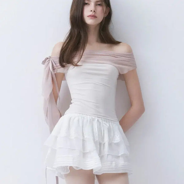 [BUNJANG] Thetis 3-Way Off-Shoulder Top Cream / 새상품) 더티스 블러쉬 3way 오프숄더 탑 크림
