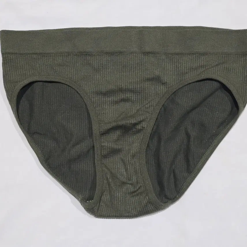 [BUNJANG] Khaki Ribbed Briefs / (중고) [95] 카키 골지 팬티