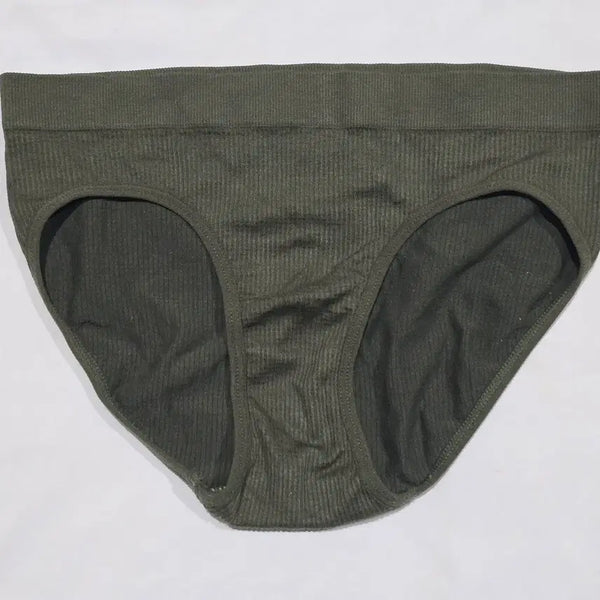 [BUNJANG] Khaki Ribbed Briefs / (중고) [95] 카키 골지 팬티