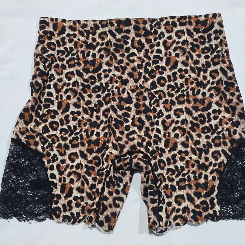 [BUNJANG] Brown Leopard Lace Inner Pants / (중고) [S] 브라운 호피 레오파드 레이스 속바지 팬티