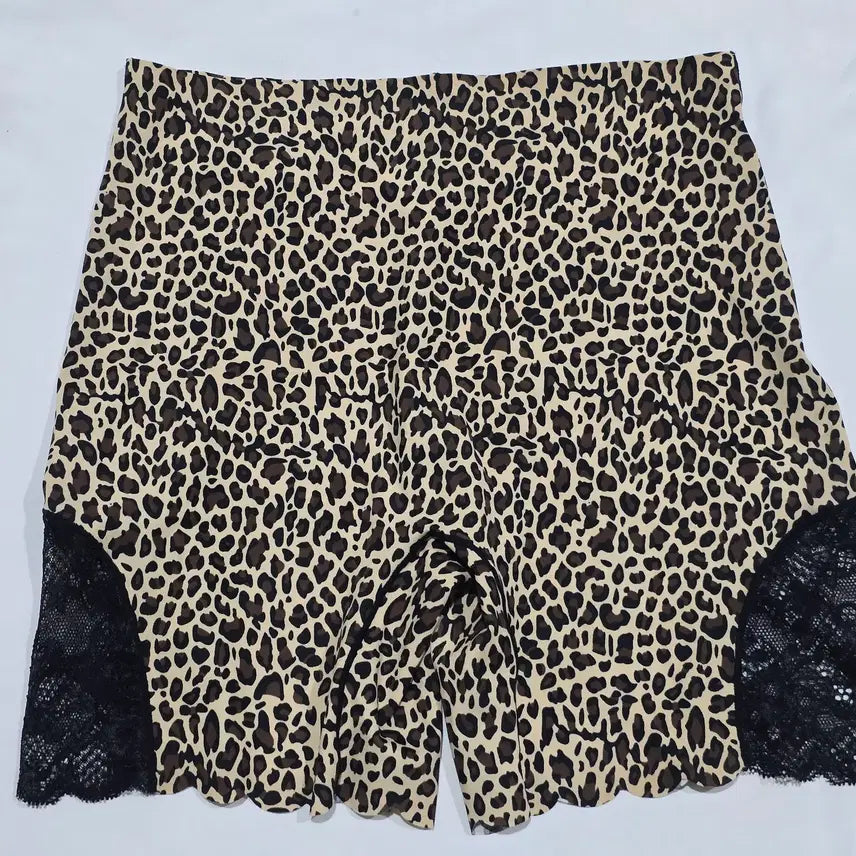 [BUNJANG] Brown Leopard Lace Inner Pants / (중고) [S] 브라운 호피 레오파드 레이스 속바지 팬티