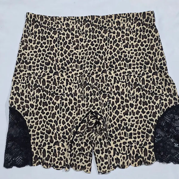 [BUNJANG] Brown Leopard Lace Inner Pants / (중고) [S] 브라운 호피 레오파드 레이스 속바지 팬티