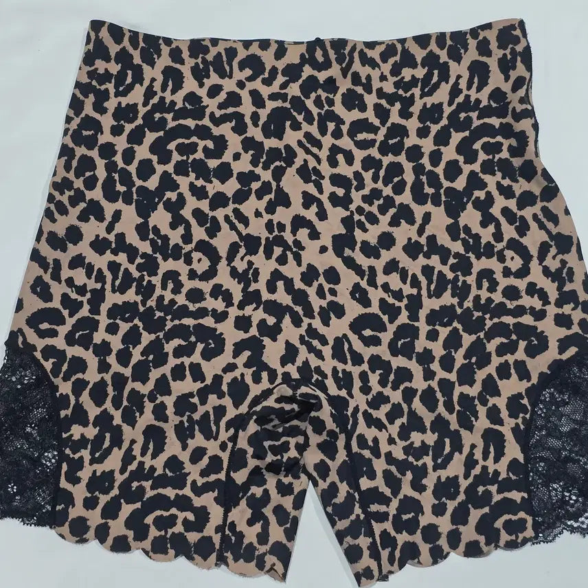 [BUNJANG] Brown Leopard Lace Inner Shorts Panty / (중고) [S] 브라운 호피 레오파드 레이스 속바지 팬티