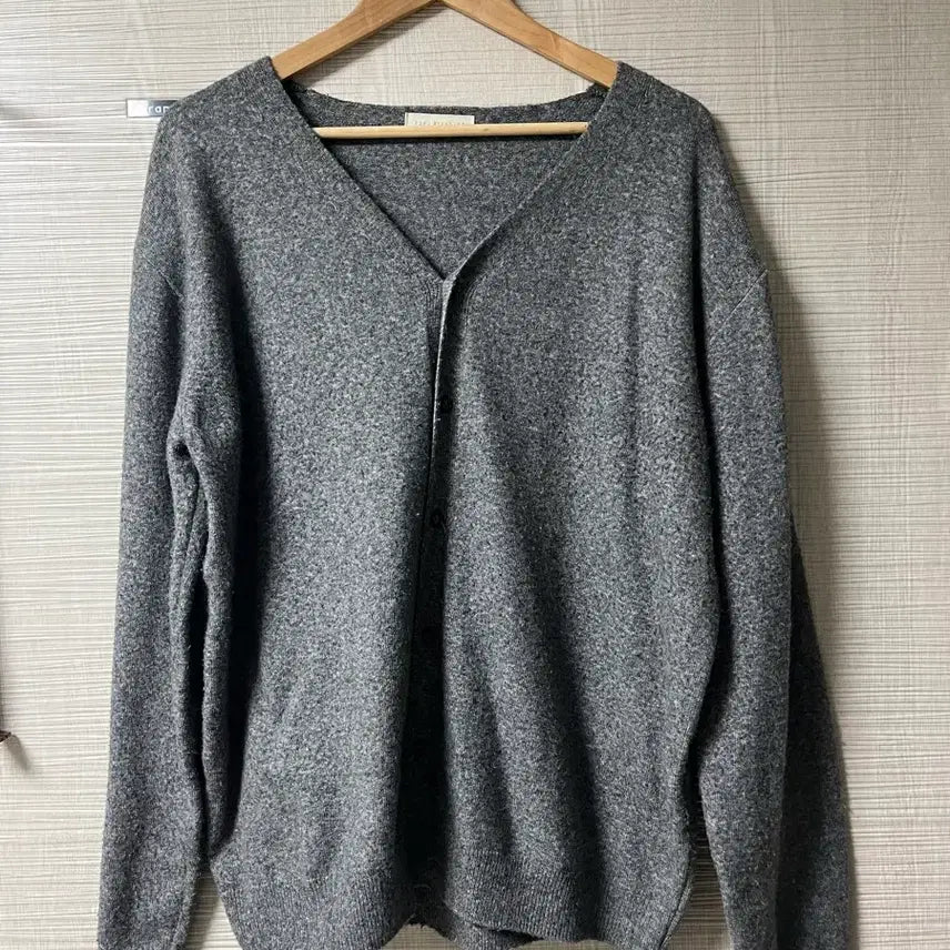 [BUNJANG] Women's Grey Knit Cardigan / 여성 그레이 니트 가디건