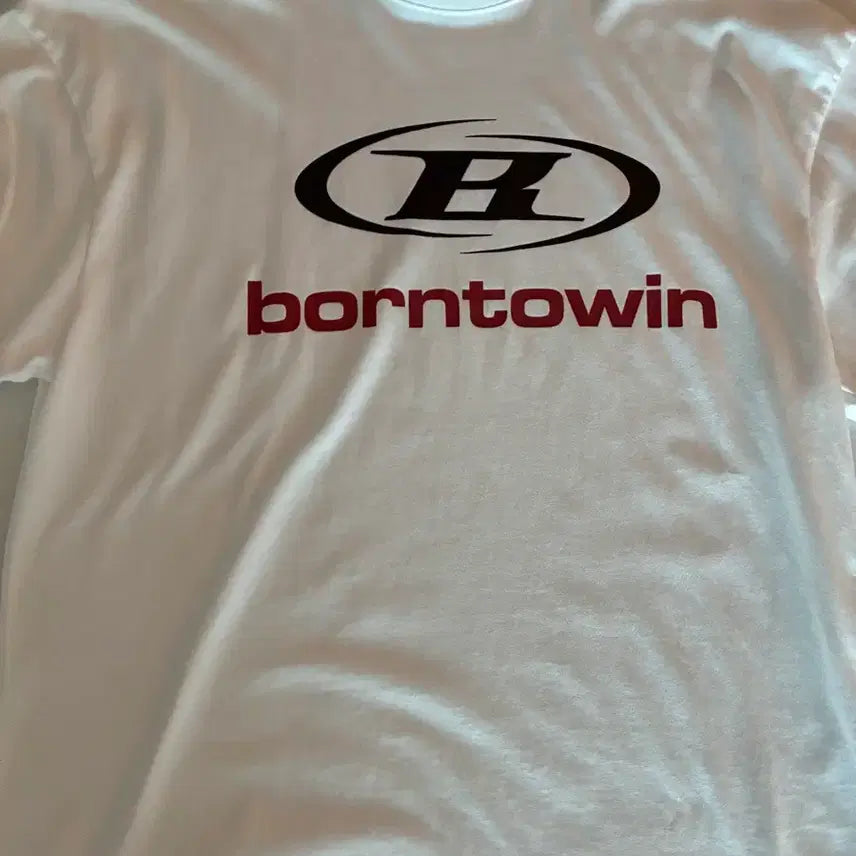 [BUNJANG] Born to Win Oversized T-Shirt White Size 1 / 본투윈 오버핏 티셔츠 화이트 1사이즈