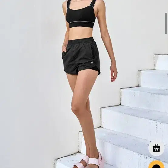 [BUNJANG] Xexymix Two-in-One Shorts Black M / 젝시믹스 투인원 쇼츠 블랙 M 팔아요