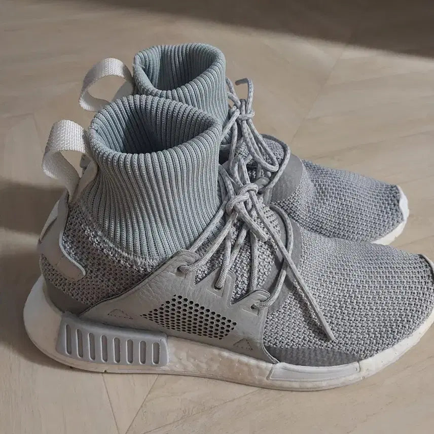 [BUNJANG] Adidas NMD R2 Knit Sneakers Grey / 아디다스 레볼루션  NMD R2 회색 니트