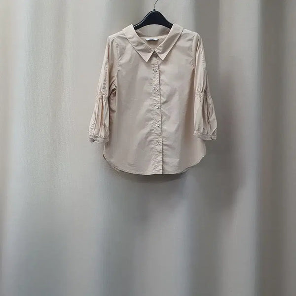 [BUNJANG] ZOOC Puff Sleeve Shirt Blouse / ZOOC 쥬크 퍼프소매 셔츠 블라우스