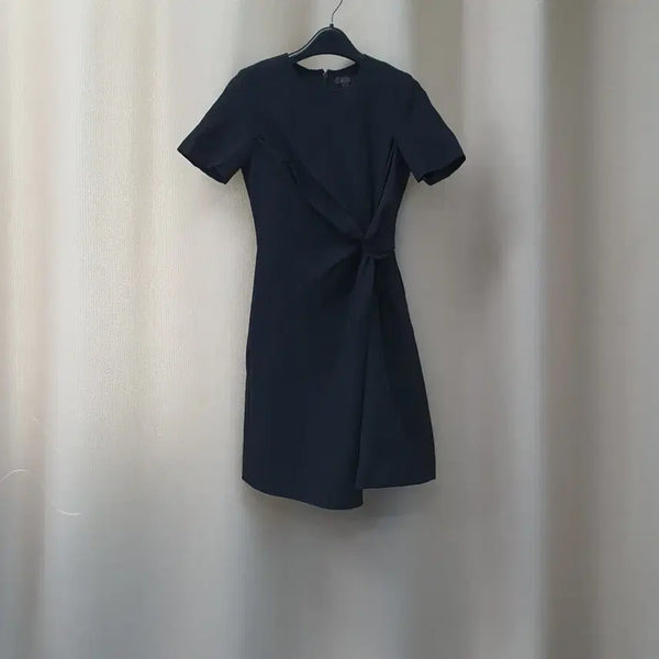 [BUNJANG] COS Linen Short-Sleeve Wrap Dress / COS 코스 린넨 반소매 랩 원피스