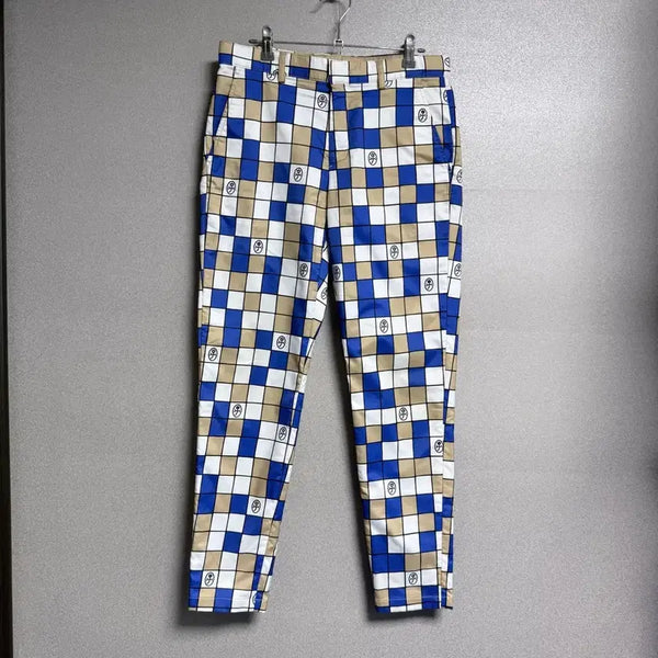 [BUNJANG] Castelbajac Men's 30-inch Check Pattern Golf Pants / 새상품급_ 까스텔바작 체크 패턴 남성 30인치(78) 골프 팬츠