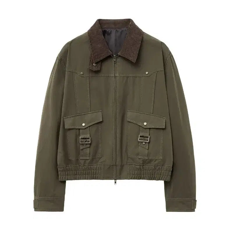 [BUNJANG] ELMUD Chester Hunting Blouson Jacket Khaki / 엘무드 체스터 헌팅 블루종 자켓 카키 46