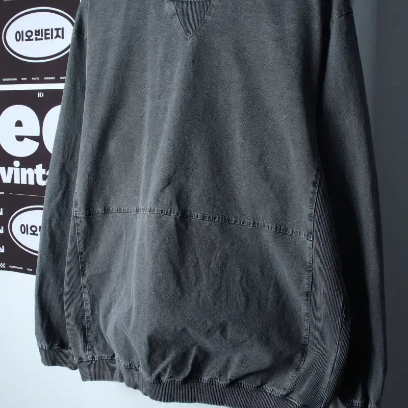 [BUNJANG] Brand Vintage Pigment Sweatshirt Grey / (F) 브랜드빈티지 맨투맨 티셔츠 피그먼트 그레이 스트릿-H37436
